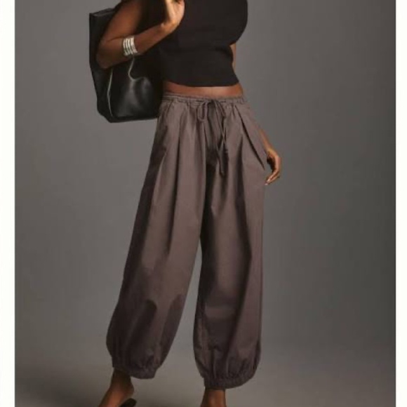 Anthropologie The Mossa Parachute Pants In Gray - Picture 1 of 2